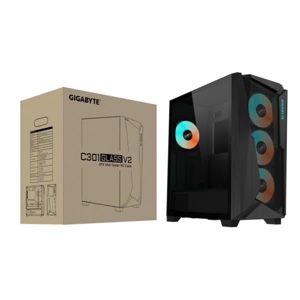 Boitier Gigabyte C301 GLASS V2 NOIR