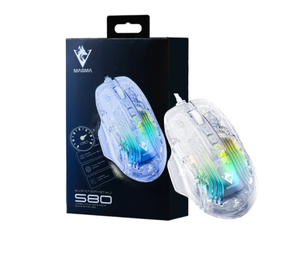 SOURIS DE JEU MAGMA S80 CRYSTAL – Image 2