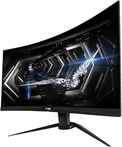 Écran GIGABYTE Aorus CV27Q - 27" QHD - 165 Hz - 2x HDMI/DisplayPort1.4 - Dalle VA - 1ms - AMD FreeSync