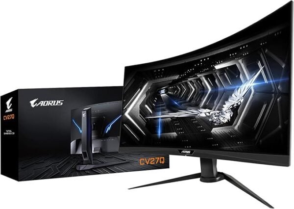 Écran GIGABYTE Aorus CV27Q - 27" QHD - 165 Hz - 2x HDMI/DisplayPort1.4 - Dalle VA - 1ms - AMD FreeSync