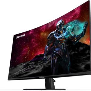 Écran GIGABYTE GS32QC Moniteur de Jeu incurvé 31,5" QHD - 2560 x 1440, 1500R, 165Hz, 1ms, 300 CD/m², FreeSync Premium, HDR Ready, HDMI 2.0, DisplayPort 1.4