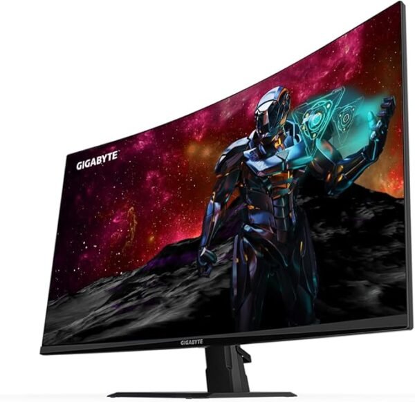 Écran GIGABYTE GS32QC Moniteur de Jeu incurvé 31,5" QHD - 2560 x 1440, 1500R, 165Hz, 1ms, 300 CD/m², FreeSync Premium, HDR Ready, HDMI 2.0, DisplayPort 1.4 – Image 2