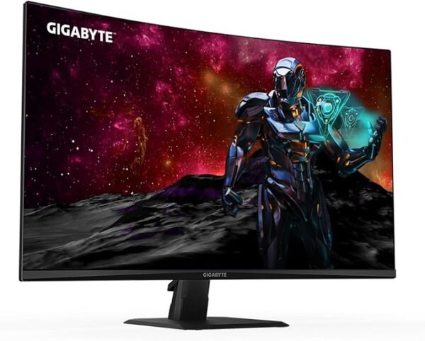 Écran GIGABYTE GS32QC Moniteur de Jeu incurvé 31,5" QHD - 2560 x 1440, 1500R, 165Hz, 1ms, 300 CD/m², FreeSync Premium, HDR Ready, HDMI 2.0, DisplayPort 1.4 – Image 3