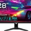 Écran GIGABYTE M28U Moniteur de jeu 28" 4K UHD - 3840 x 2160, 144Hz, 1ms, 300 cd/m², FreeSync Premium Pro, Display HDR400, HDMI 2.1, DisplayPort 1.4 – Image 2