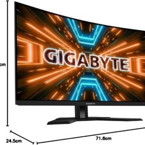 Écran GIGABYTE M32QC Moniteur de jeu incurvé 31,5" QHD - 2560 x 1440, 1500R, 165Hz, 1ms, 350 cd/m², FreeSync Premium Pro, Display HDR400, HDMI 2.0, DisplayPort 1.2