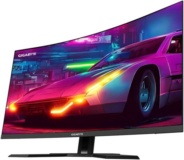 Écran GIGABYTE M32QC Moniteur de jeu incurvé 31,5" QHD - 2560 x 1440, 1500R, 165Hz, 1ms, 350 cd/m², FreeSync Premium Pro, Display HDR400, HDMI 2.0, DisplayPort 1.2 – Image 2