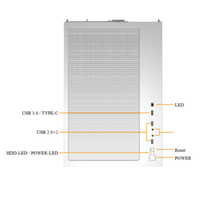 MAGMA ATX V5 WHITE 7 VENTILLOS ARGB SYNC TYPE-C